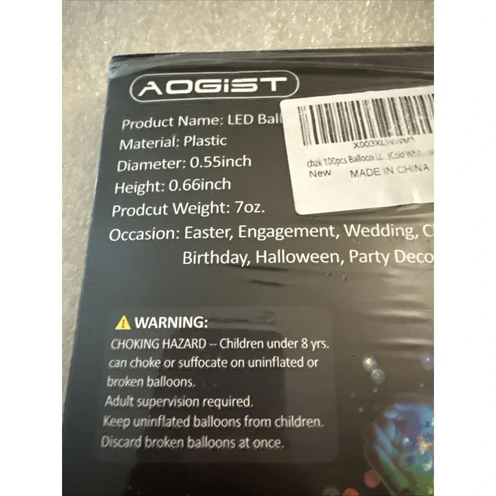 Aogist 100pcs 10 Colors Balloon Lights, LED Assorted Colors Flash Lights, Mini